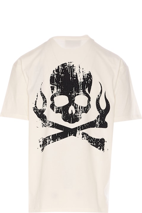 Vision of Super for Men Vision of Super Ruined Skull Print And Logo T-shirt
