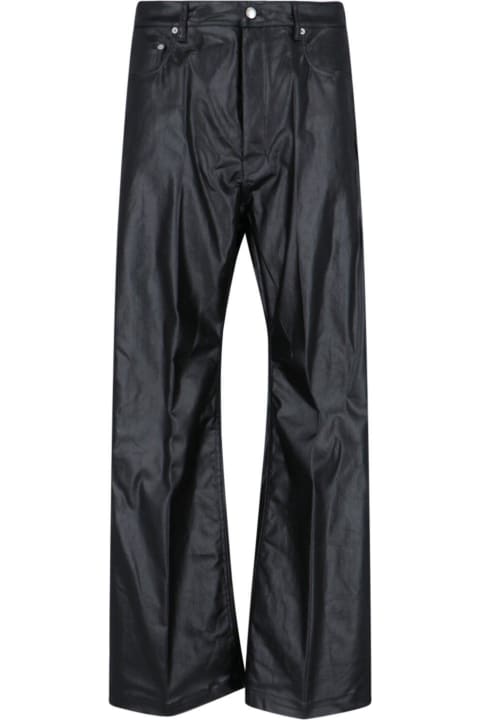 Clothing for Men Rick Owens Geth Button Detailed Wide Leg Jeans