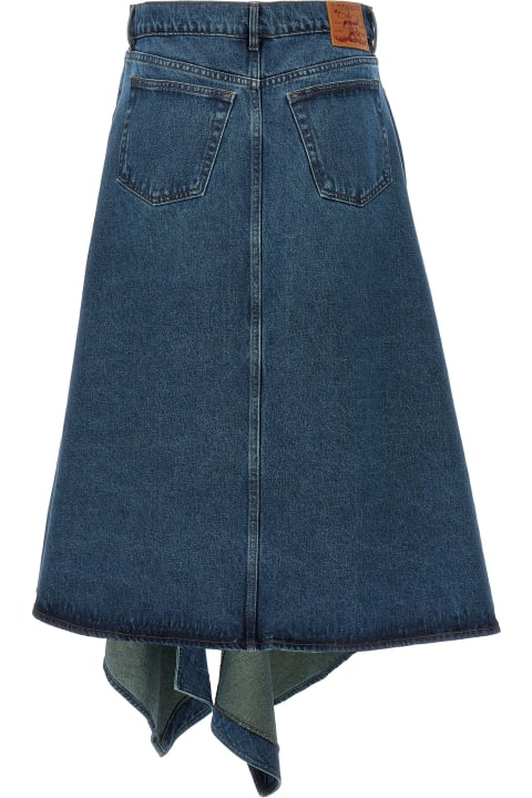Y/Project Skirts for Women Y/Project 'evergreen Cut Out Denim' Skirt