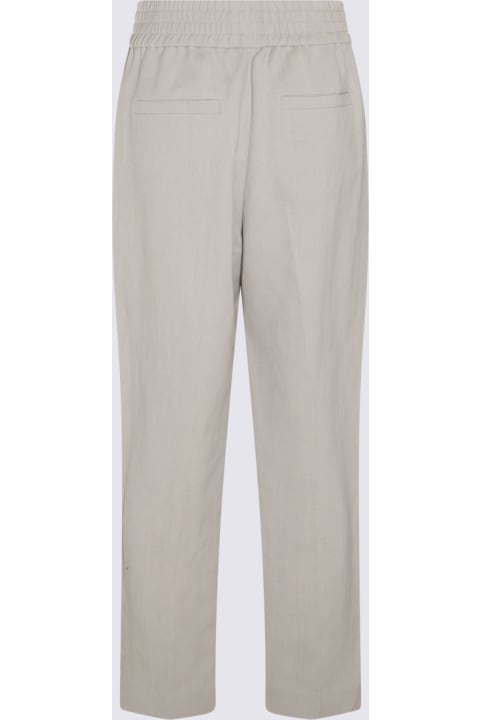 Pants & Shorts for Women Brunello Cucinelli Light Grey Pants