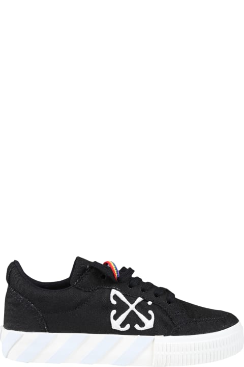 Off-White for Kids Off-White Black Sneakers For Girl With Arrow