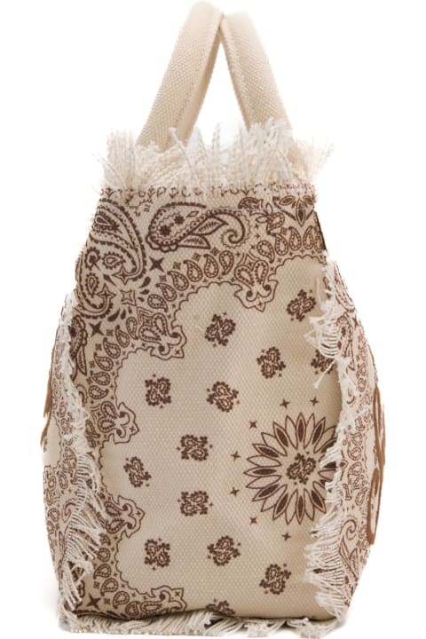 Bags for Women MC2 Saint Barth Colette Bandana Cotton Canvas Shopper