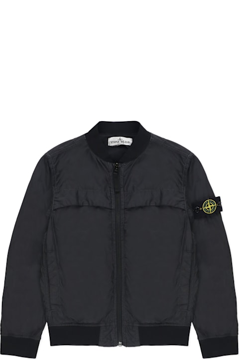 Stone Island معاطف وجواكت لـ أولاد Stone Island Jacket With Logo