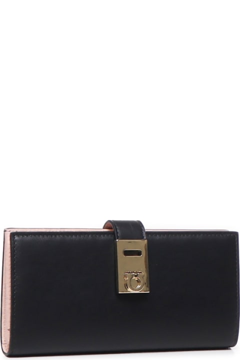 Wallets for Women Ferragamo Hug Continental Wallet In Leather