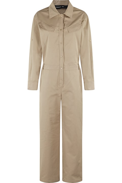 Max Mara Studio Light Pink Satin Pomez Jumpsuit | italist