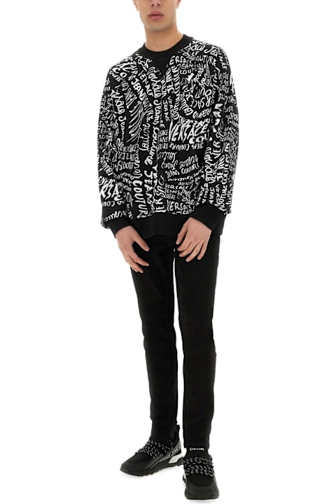 Versace Jeans Couture for Men Versace Jeans Couture Sweatshirt With Logomania Print