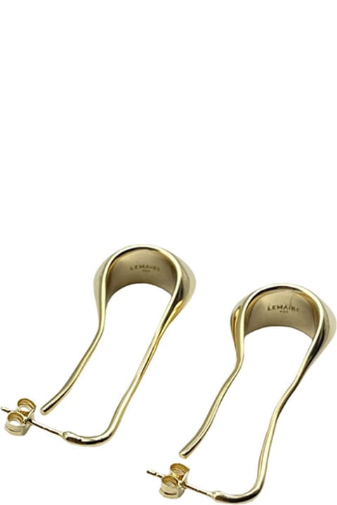 Lemaire Earrings for Women Lemaire Gold Short Drop Earrings