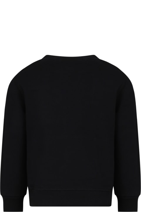 Dsquared2 Sweaters & Sweatshirts for Boys Dsquared2 Black Sweatshirt For Boy With Logo