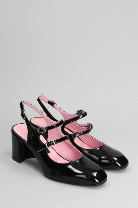 Carel Shoes for Women Carel Banana Pumps In Black Patent Leather