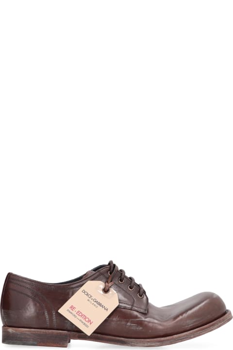 Shoes Sale for Men Dolce & Gabbana Leather Lace-up Derby Shoes