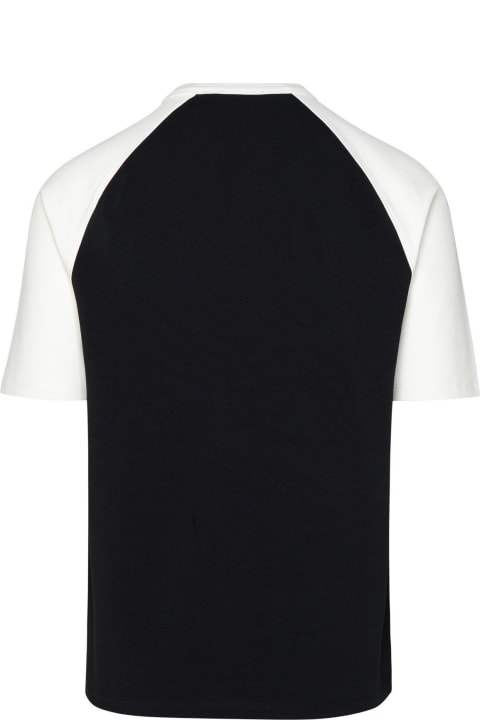 Balmain Topwear for Men Balmain Round Neck Logo Embroidered T-shirt