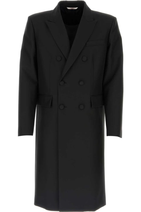 Valentino Garavani Coats & Jackets for Men Valentino Garavani Black Tech Nylon Coat