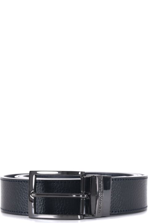 Belts for Men Emporio Armani Leather Belt