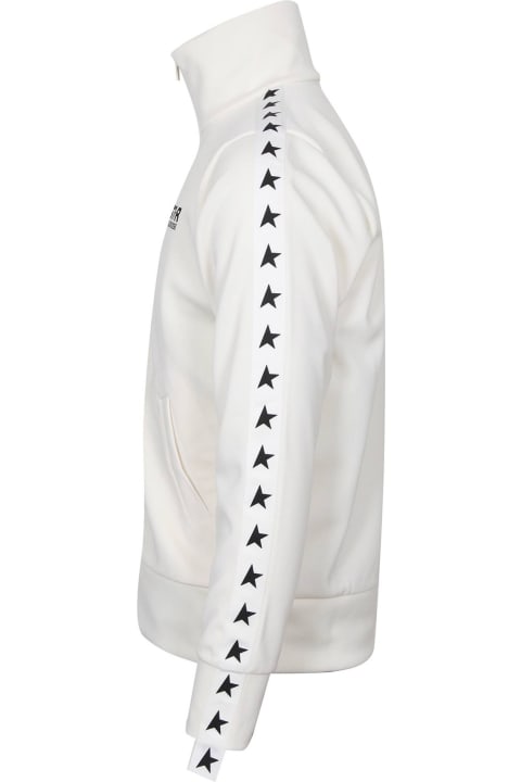 Golden Goose Sweatshirt In Fabric With White Color Print