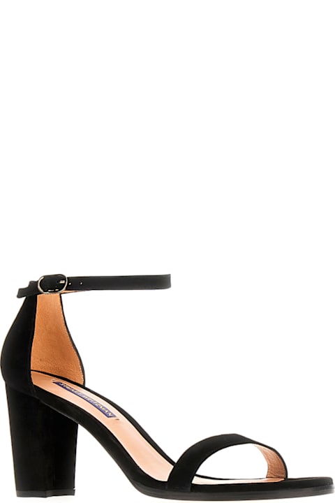 Sandals for Women Stuart Weitzman Black Suede Sandals