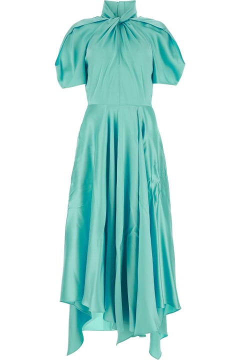 Stella McCartney Dresses for Women Stella McCartney Sea Green Satin Dress