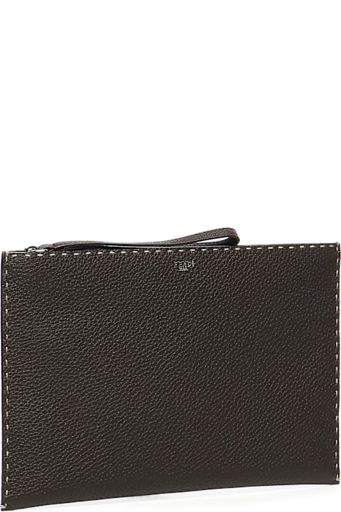 Fendi for Men Fendi Pouch Piatta Medium Selleria
