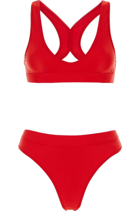 Swimwear for Women Ami Alexandre Mattiussi Red Stretch Nylon Bikini