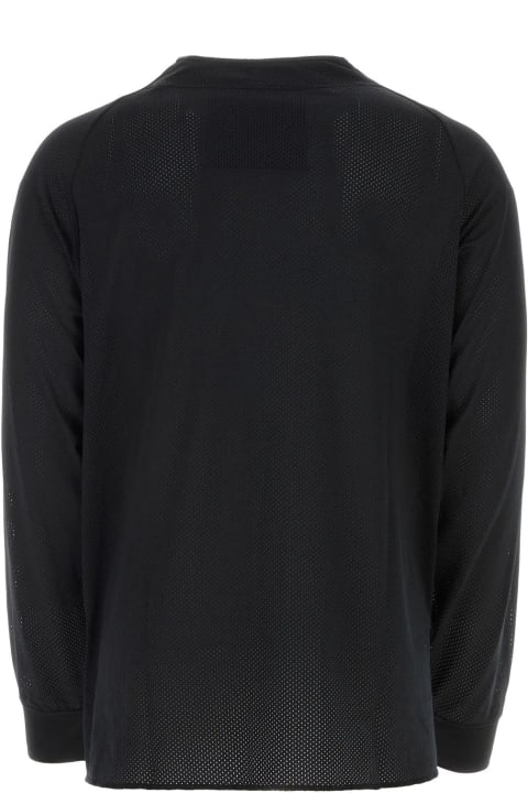 Givenchy for Men Givenchy College Baseball Shirt In Black Mesh