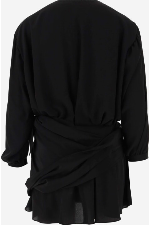Balenciaga Clothing for Women Balenciaga Draped Silk Dress