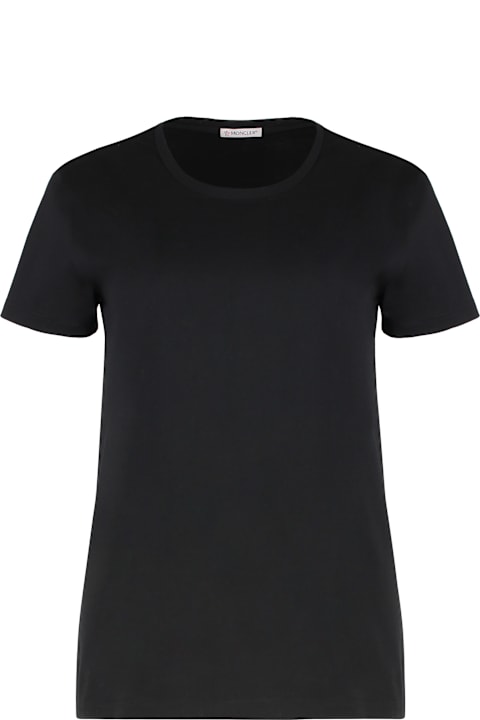 Topwear for Women Moncler Cotton Crew-neck T-shirt
