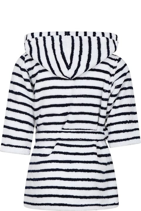 Petit Bateau Jumpsuits for Boys Petit Bateau White Bathrobe For Kids With Stripes