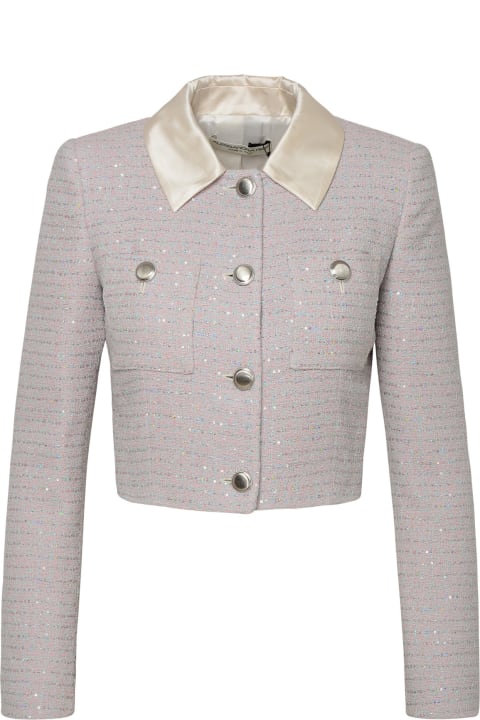 Pink Cotton Blend Jacket