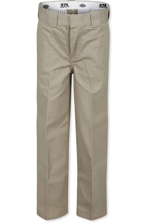 Dickies for Boys Dickies Beige 874 Trousers For Boy With Logo