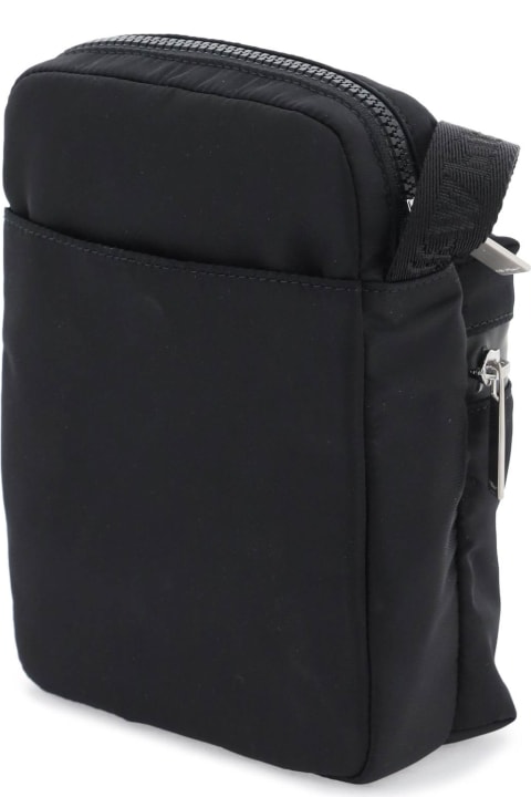 メンズ Off-Whiteのショルダーバッグ Off-White Black Fabric Bag