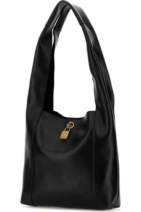 Homeware Saint Laurent Black Leather Tanger Shopping Bag