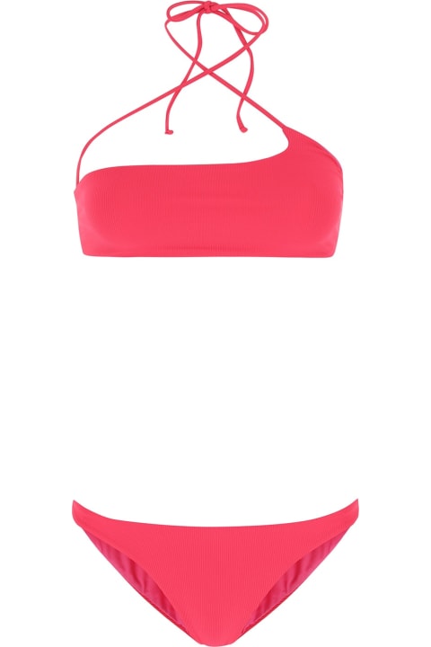 The Attico for Women The Attico Fuchsia Stretch Nylon Bikini