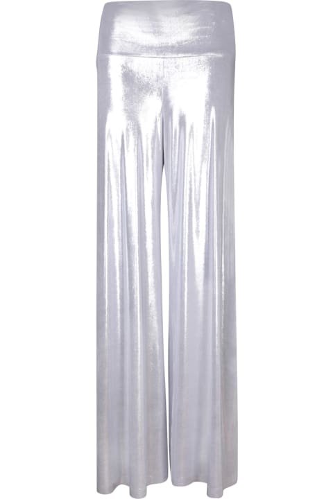 Norma Kamali Pants & Shorts for Women Norma Kamali Elephant Silver Trousers