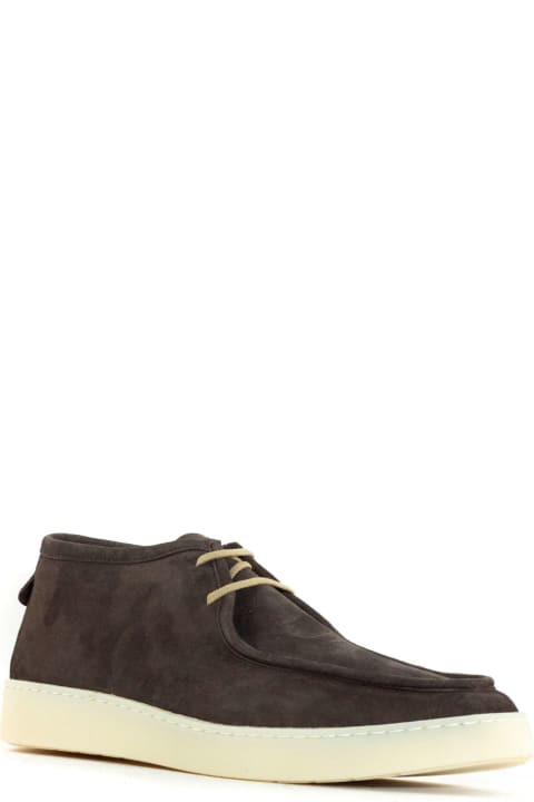 Andrea Ventura Shoes for Men Andrea Ventura St. Bart Wallaby Brown Suede Ankle Boot