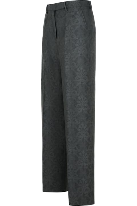 Etro Pants & Shorts for Women Etro Grey Wool Trousers