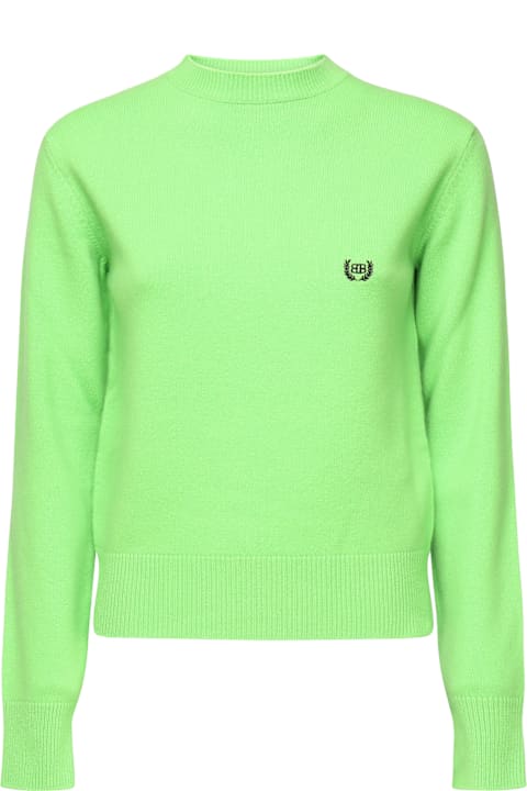 Balenciaga Crewneck Sweater With Logo