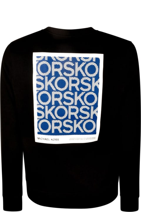 Michael Kors Fleeces & Tracksuits for Women Michael Kors Logo Patched Ribbed Sweatshirt