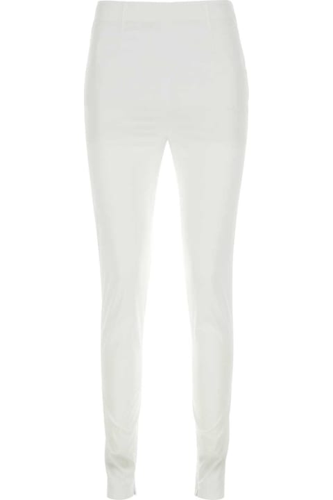 Prada Clothing for Women Prada White Stretch Poplin Pant