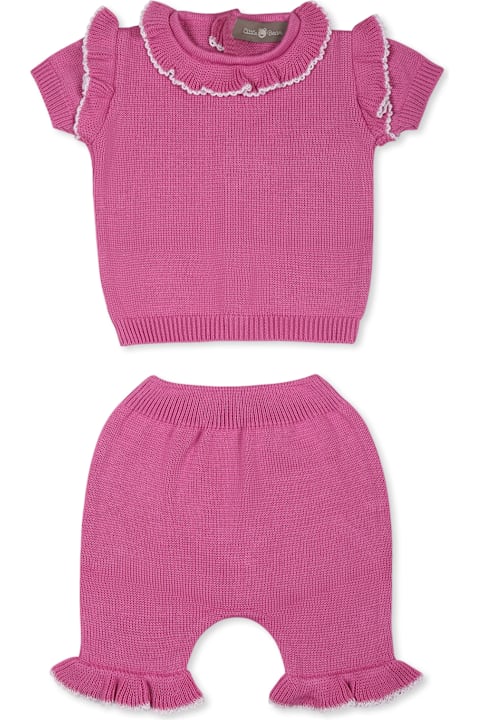 Homeware Little Bear Fuchsia Birth Set For Baby Girl