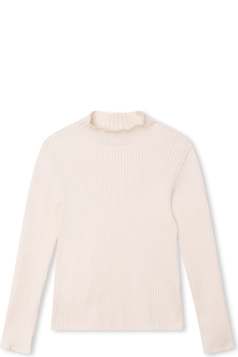 Chloé Sweaters & Sweatshirts for Boys Chloé Ivory Ribbed Knitted Pullover