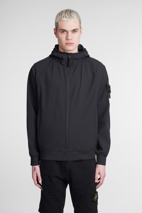 Casual Jacket In Black Polyester