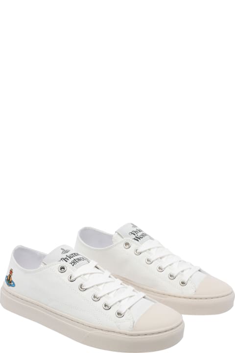 Vivienne Westwood لـ Kids Vivienne Westwood Plimsoll Low Top Sneakers