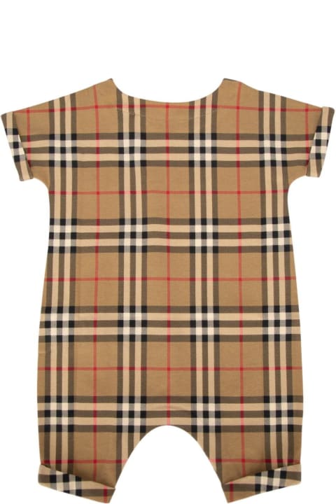 Fashion for Baby Boys Burberry Checked Babygrow