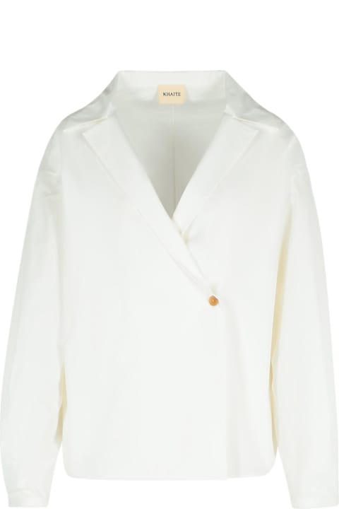 Khaite Coats & Jackets for Women Khaite 'ashton' White Cotton Shirt
