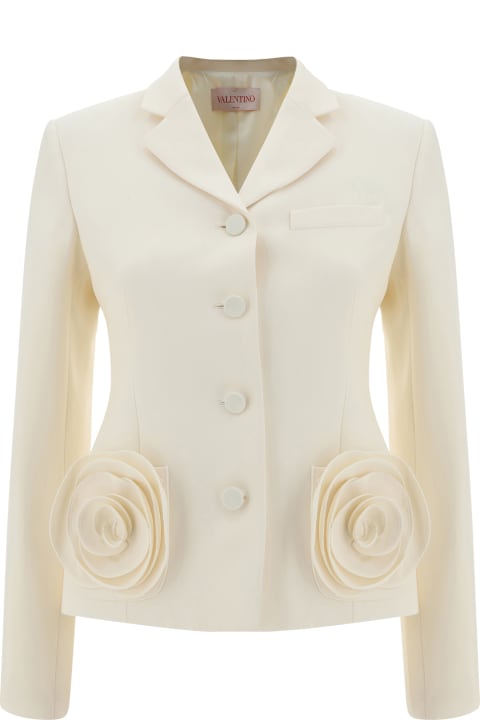 Coats & Jackets for Women Valentino Crepe Couture Blazer