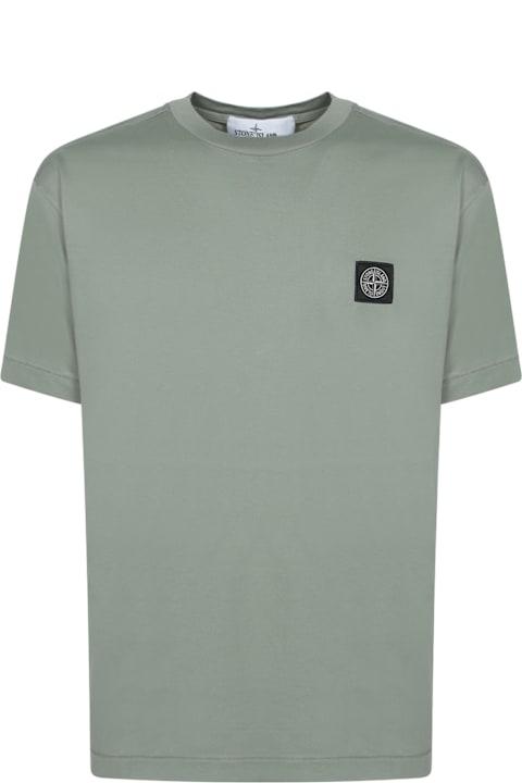 Stone Island Topwear for Men Stone Island Sage Green T-shirt