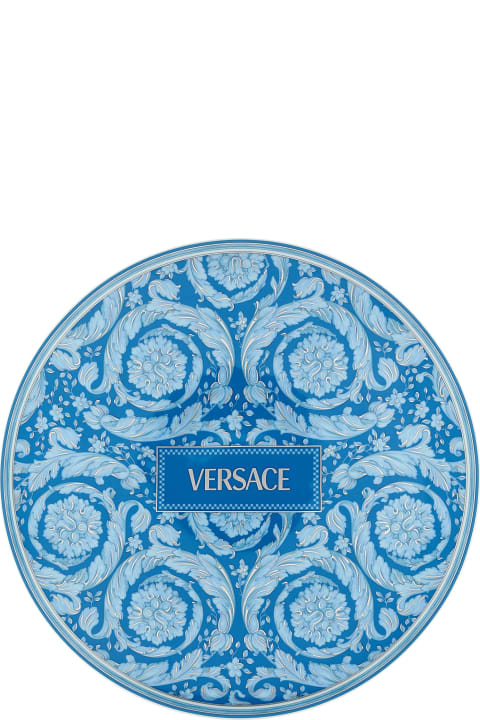 Versace Tableware Versace 'barocco Teal' Placeholder Plate