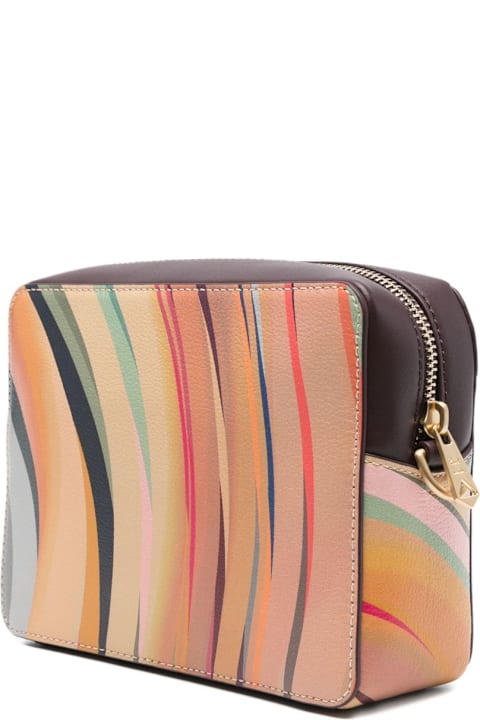 Paul Smith for Kids Paul Smith Swirl Leather Crossbody Bag