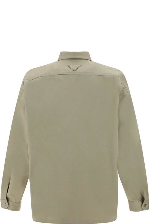 Prada Shirts for Women Prada Monochrome Button Up Shirt