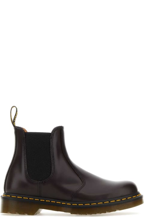 Dr. Martens Shoes for Men Dr. Martens Aubergine Leather 2976 Ankle Boots