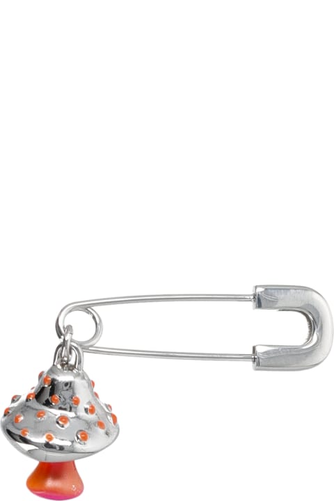 Mushroom Charm Earring